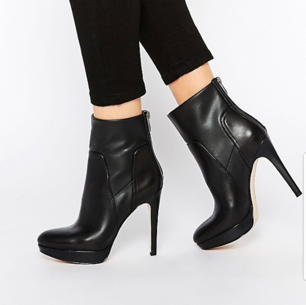 New Sam Edelman Alyssa Platform Leather Booties